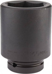 Proto - 1" Drive 65mm Deep Impact Socket - 6 Points, 4-7/8" OAL - Industrial Tool & Supply