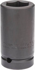 Proto - 1" Drive 35mm Deep Impact Socket - 6 Points, 4" OAL - Industrial Tool & Supply