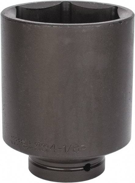 Proto - 1" Drive 4-1/8" Deep Impact Socket - 6 Points, 6-3/4" OAL - Industrial Tool & Supply