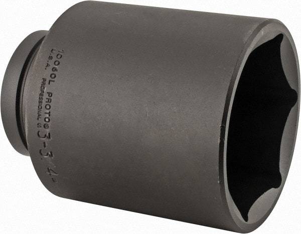 Proto - 1" Drive 3-3/4" Deep Impact Socket - 6 Points, 6-1/4" OAL - Industrial Tool & Supply