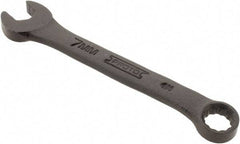 Proto - 7mm 12 Point Offset Combination Wrench - 15° Offset Angle, 3-3/8" OAL, Steel, Black Finish - Industrial Tool & Supply