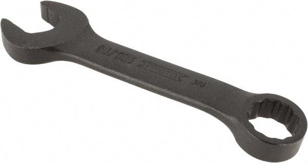 Proto - 9/16" 12 Point Offset Combination Wrench - 15° Offset Angle, 4-9/16" OAL, Steel, Black Finish - Industrial Tool & Supply