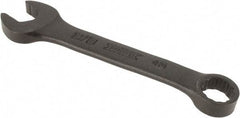 Proto - 3/8" 12 Point Offset Combination Wrench - 15° Offset Angle, 3-3/4" OAL, Steel, Black Finish - Industrial Tool & Supply