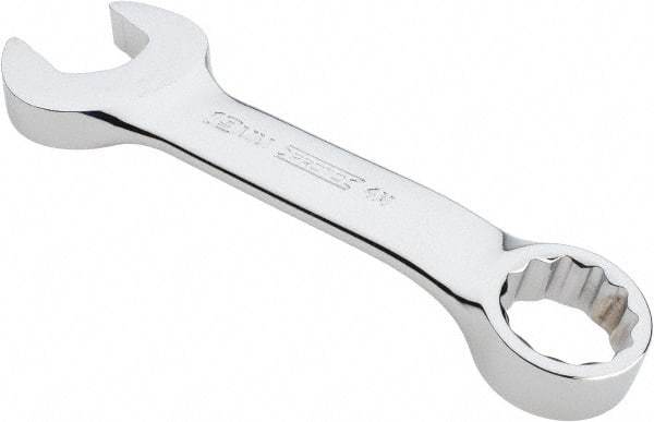 Proto - 19mm 12 Point Offset Combination Wrench - 15° Offset Angle, 5-7/16" OAL, Steel, Chrome Finish - Industrial Tool & Supply