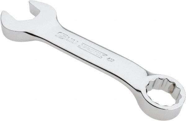 Proto - 15mm 12 Point Offset Combination Wrench - 15° Offset Angle, 4-11/16" OAL, Steel, Chrome Finish - Industrial Tool & Supply