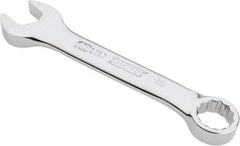 Proto - 10mm 12 Point Offset Combination Wrench - 15° Offset Angle, 3-3/4" OAL, Steel, Chrome Finish - Industrial Tool & Supply