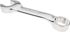 Proto - 11/16" 12 Point Offset Combination Wrench - 15° Offset Angle, 5-1/16" OAL, Steel, Chrome Finish - Industrial Tool & Supply