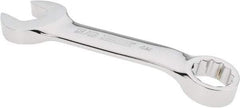 Proto - 5/8" 12 Point Offset Combination Wrench - 15° Offset Angle, 4-13/16" OAL, Steel, Chrome Finish - Industrial Tool & Supply