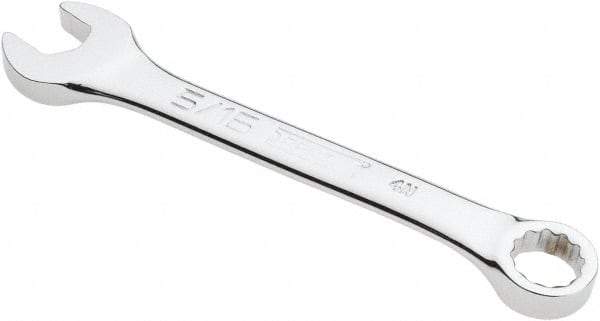 Proto - 5/16" 12 Point Offset Combination Wrench - 15° Offset Angle, 3-1/2" OAL, Steel, Chrome Finish - Industrial Tool & Supply