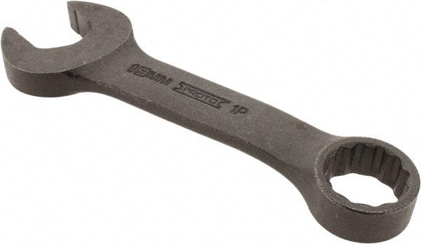 Proto - 19mm 12 Point Offset Combination Wrench - 15° Offset Angle, 5-7/16" OAL, Steel, Black Finish - Industrial Tool & Supply