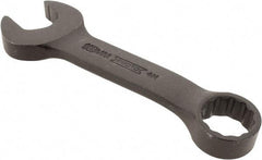 Proto - 18mm 12 Point Offset Combination Wrench - 15° Offset Angle, 5-1/4" OAL, Steel, Black Finish - Industrial Tool & Supply