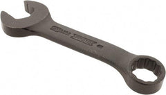 Proto - 15mm 12 Point Offset Combination Wrench - 15° Offset Angle, 4-11/16" OAL, Steel, Black Finish - Industrial Tool & Supply