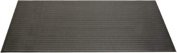 Ability One - 5' Long x 3' Wide, Dry Environment, Anti-Fatigue Matting - Black, Vinyl with Vinyl Sponge Base, Beveled - Industrial Tool & Supply