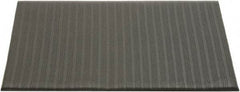 Ability One - 3' Long x 2' Wide, Dry Environment, Anti-Fatigue Matting - Black, Vinyl with Vinyl Sponge Base, Beveled - Industrial Tool & Supply