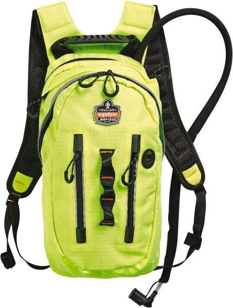 Ergodyne - Premium Cargo Lime Hydration Backpack - 18 Inch Long x 10-1/2 Inch Wide x 3 Inch Deep, 70 Ounce Reservoir Capacity - Industrial Tool & Supply