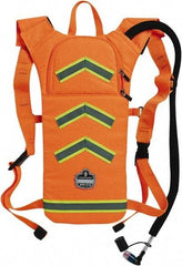 Ergodyne - Low Profile Orange Hydration Backpack - 17 Inch Long x 10-1/2 Inch Wide x 1-1/2 Inch Deep, 70 Ounce Reservoir Capacity - Industrial Tool & Supply