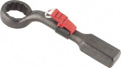 Proto - 2-3/16" 12 Point Tethered Striking Box Wrench - Single End, 13-1/2" OAL, Steel, Black Finish - Industrial Tool & Supply