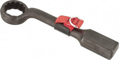 Proto - 50mm 12 Point Tethered Striking Box Wrench - Single End, 13-7/16" OAL, Steel, Black Finish - Industrial Tool & Supply