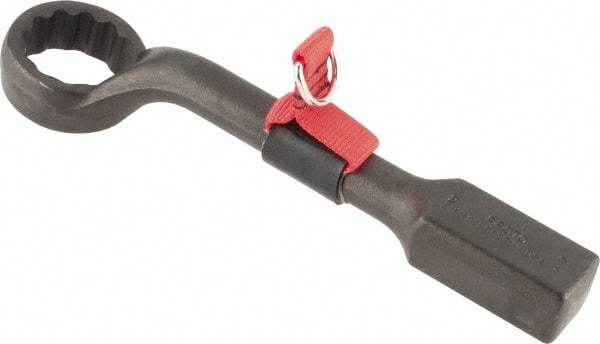 Proto - 2" 12 Point Tethered Striking Box Wrench - Single End, 13-7/16" OAL, Steel, Black Finish - Industrial Tool & Supply