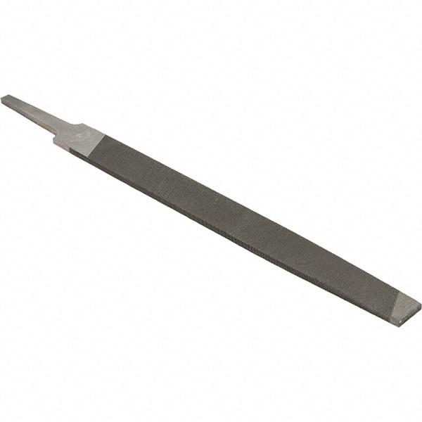 Value Collection - 8" Long, Smooth Cut, Mill American-Pattern File - Single Cut, 9/64" Overall Thickness - Industrial Tool & Supply