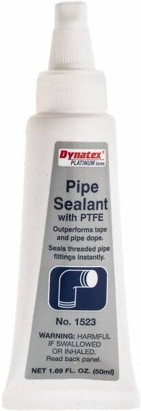 Made in USA - 50 mL Pipe Sealant - PTFE Based, 392°F Max Working Temp - Industrial Tool & Supply