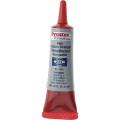 Made in USA - 6 mL Tube, Blue, Medium Strength Liquid Threadlocker - Industrial Tool & Supply