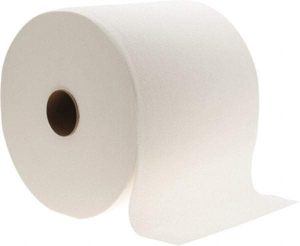 Made in USA - General Purpose Wipes - Jumbo Roll, 12-1/2" x 13" Sheet Size, White - Industrial Tool & Supply