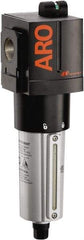 ARO/Ingersoll-Rand - 1" Port Coalescing Filter - Metal Bowl, Automatic Drain, 250 Max psi, 0.3 Micron Rating, 3.543" Long x 3.858" Wide x 9.315" High - Industrial Tool & Supply
