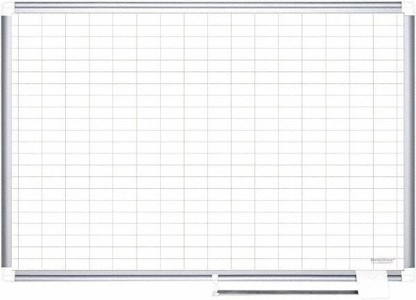 MasterVision - 36" High x 48" Wide Magnetic Dry Erase Calendar - Steel - Industrial Tool & Supply