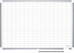 MasterVision - 36" High x 48" Wide Magnetic Dry Erase Calendar - Steel - Industrial Tool & Supply