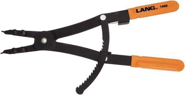 Lang - 3-1/2 to 6-1/2" Ring, External Retaining Ring Pliers - 3-1/2" Min Ring Size x 6-1/2" Max Ring Size - Industrial Tool & Supply