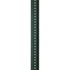 Nucor - 12' High, Powder Coated Traffic Sign Post - Steel, 3/8" Hole Diam, Green - Industrial Tool & Supply