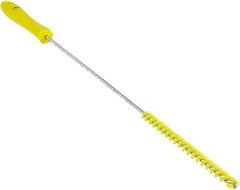 Vikan - 0.4" Diam Polyester Valve Brush - 19-5/8" OAL, 5-11/16" Head Length, Polypropylene & Stainless Steel Handle - Industrial Tool & Supply