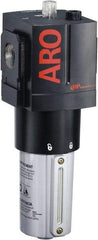 ARO/Ingersoll-Rand - 1" NPT, 250 Max psi Heavy Duty Modular Lubricator - Metal Bowl with Sight Glass, Aluminum Body, 330 CFM, 175°F Max Temp, 3.54" Long x 3.86" Wide x 10.11" High - Industrial Tool & Supply
