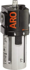 ARO/Ingersoll-Rand - 3/4" NPT, 150 Max psi Standard Modular Lubricator - Polycarbonate Bowl, Aluminum Body, 222 CFM, 125°F Max Temp, 2.76" Long x 2.87" Wide x 7.087" High - Industrial Tool & Supply