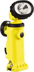 Streamlight - White LED Bulb, 150 Lumens, Industrial/Tactical Flashlight - Yellow Plastic Body, 4 AA Alkaline Batteries Included - Industrial Tool & Supply