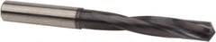 Accupro - 39/64" 140° Solid Carbide Jobber Drill - TiAlN Finish, Right Hand Cut, Spiral Flute, Straight Shank, 5-1/4" OAL, Special Type Point - Industrial Tool & Supply