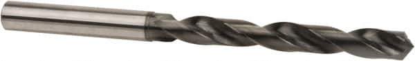 Accupro - 3/8" 118° Solid Carbide Jobber Drill - DLC Finish, Right Hand Cut, Spiral Flute, Straight Shank, 5-23/64" OAL, Special Type Point - Industrial Tool & Supply