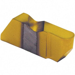 Tool-Flo - 4094FLRD Grade AC3R, 4.8mm Cutting Width Carbide Grooving Insert - 1/2" Max Depth of Cut, Left Hand, 3/32" Corner Radius, TiAlN Finish - Industrial Tool & Supply