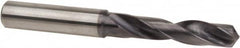 Accupro - 21/64" 140° Spiral Flute Solid Carbide Screw Machine Drill Bit - Industrial Tool & Supply