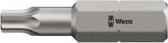 Wera - 5/16" Drive T30 Torx Screwdriver Bit - 2-3/4" OAL, Insert Bit - Industrial Tool & Supply