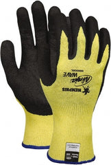 MCR Safety - Size S (7), ANSI Cut Lvl 2, Puncture Lvl 3, Abrasion Lvl 4, Nitrile Coated Kevlar Cut Resistant Gloves - Industrial Tool & Supply