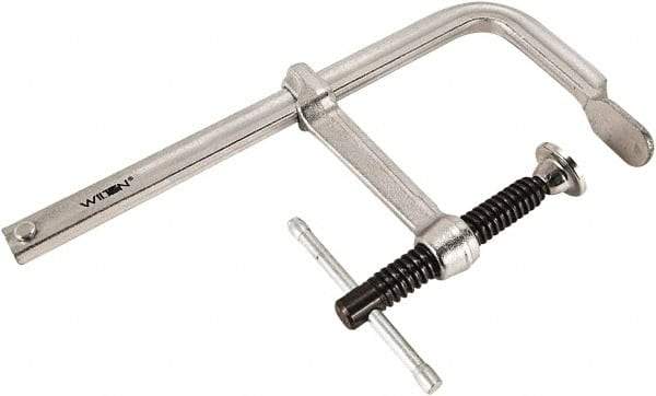 Wilton - 4" Deep Throat, 12" Max Capacity, Standard Sliding Arm Clamp - 660 Lb Clamping Pressure - Industrial Tool & Supply