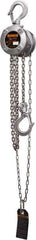 Harrington Hoist - 500 Lb Lifting Capacity, 20' Lift Height, Hand Hoist - Made from Chain - Industrial Tool & Supply