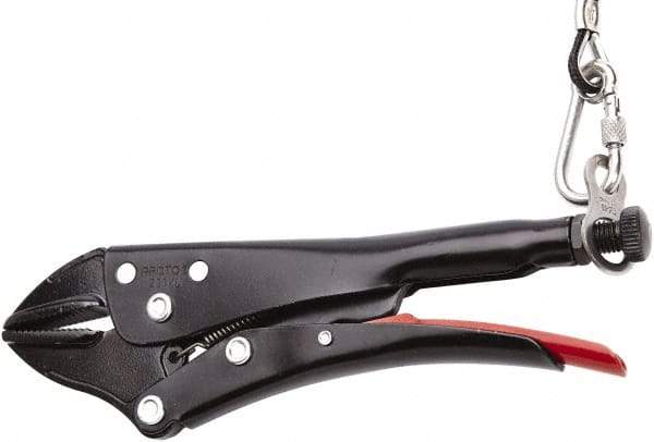 Proto - 9-1/4" OAL Straight Jaw Locking Pliers - 5/8" Jaw Width, Straight Handle - Industrial Tool & Supply
