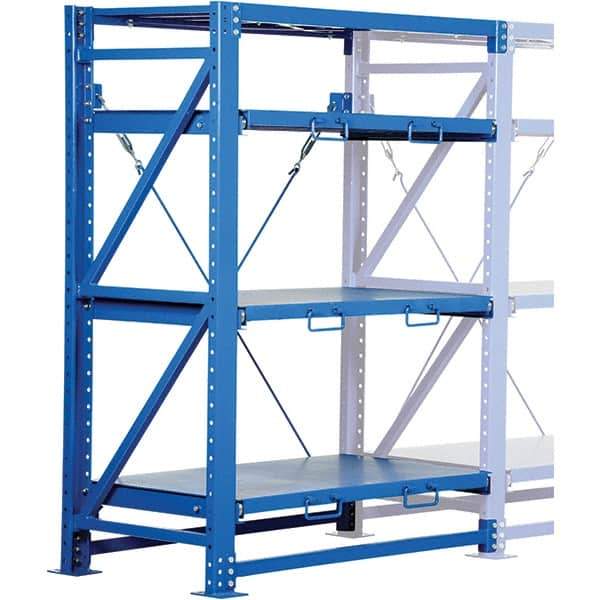 Vestil - 4 Shelf Steel Shelving - 6,000 Lb Capacity, 54" Wide x 80" High x 32" Deep, Stainless Steel - Industrial Tool & Supply