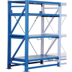 Vestil - 4 Shelf Steel Shelving - 6,000 Lb Capacity, 54" Wide x 80" High x 32" Deep, Stainless Steel - Industrial Tool & Supply