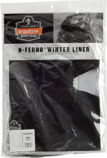 Ergodyne - Universal Size, Headcover Balaclava - Polyester, Fleece, Black - Industrial Tool & Supply