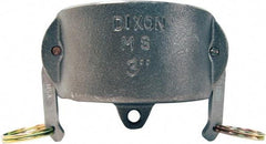 Dixon Valve & Coupling - 4" Malleable Iron Cam & Groove Suction & Discharge Hose Dust Cap For Use with Adapters - Part DC, 100 Max psi - Industrial Tool & Supply