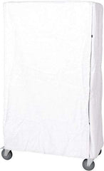 Quantum Storage - 24" Wide, 63" High, Open Shelving Accessory/Component - Nylon, 48" Long, Use with Wire Shelving Units (WR Series) - Industrial Tool & Supply